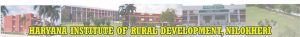 Haryana Institute of Rural Development (HIRD)